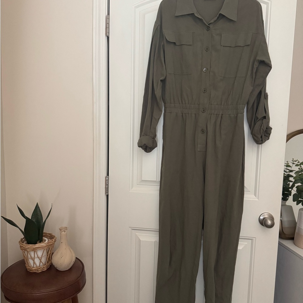 Olive Green Women's Jumpsuit